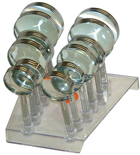 12pc. METAL HANDLE MAGNIFIERS